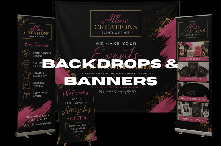 Backdrops Banners & Signs