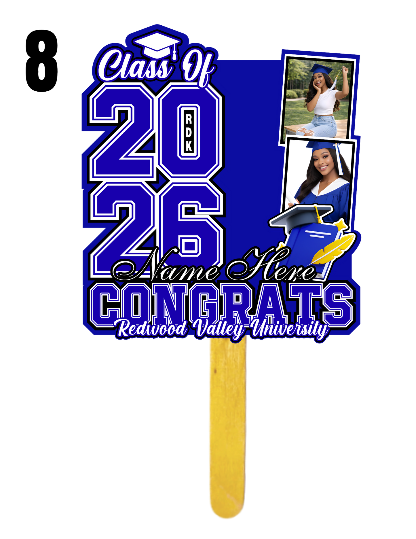 Custom Graduation Fan Package (Choose your design)