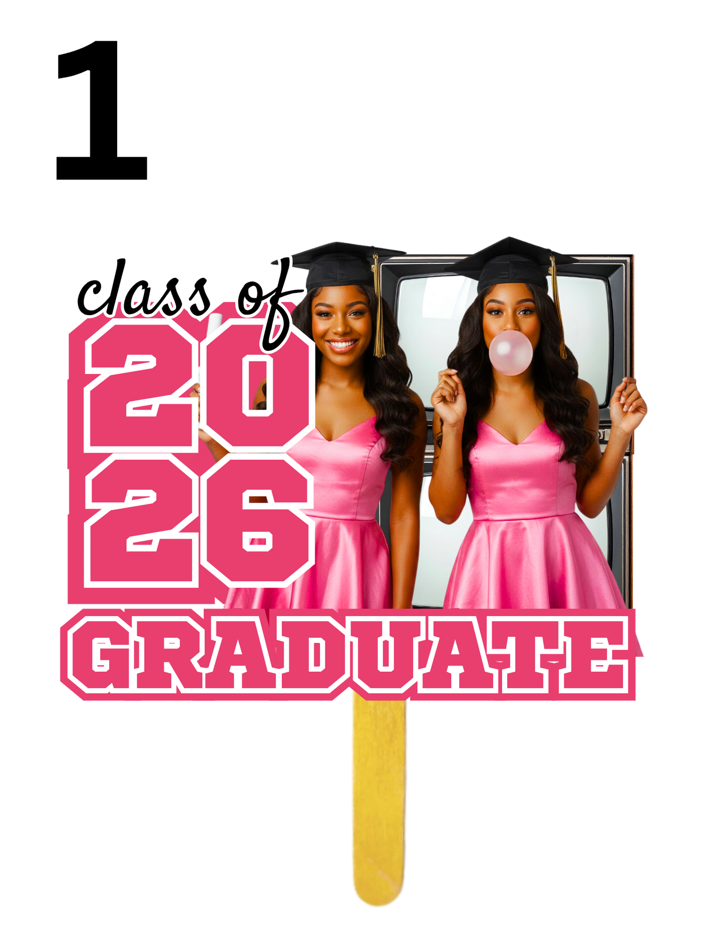 Custom Graduation Fan Package (Choose your design)