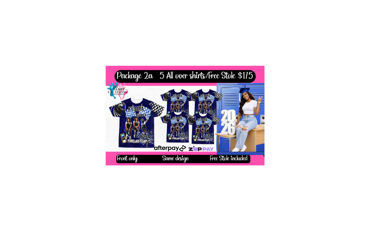 All over shirt package
