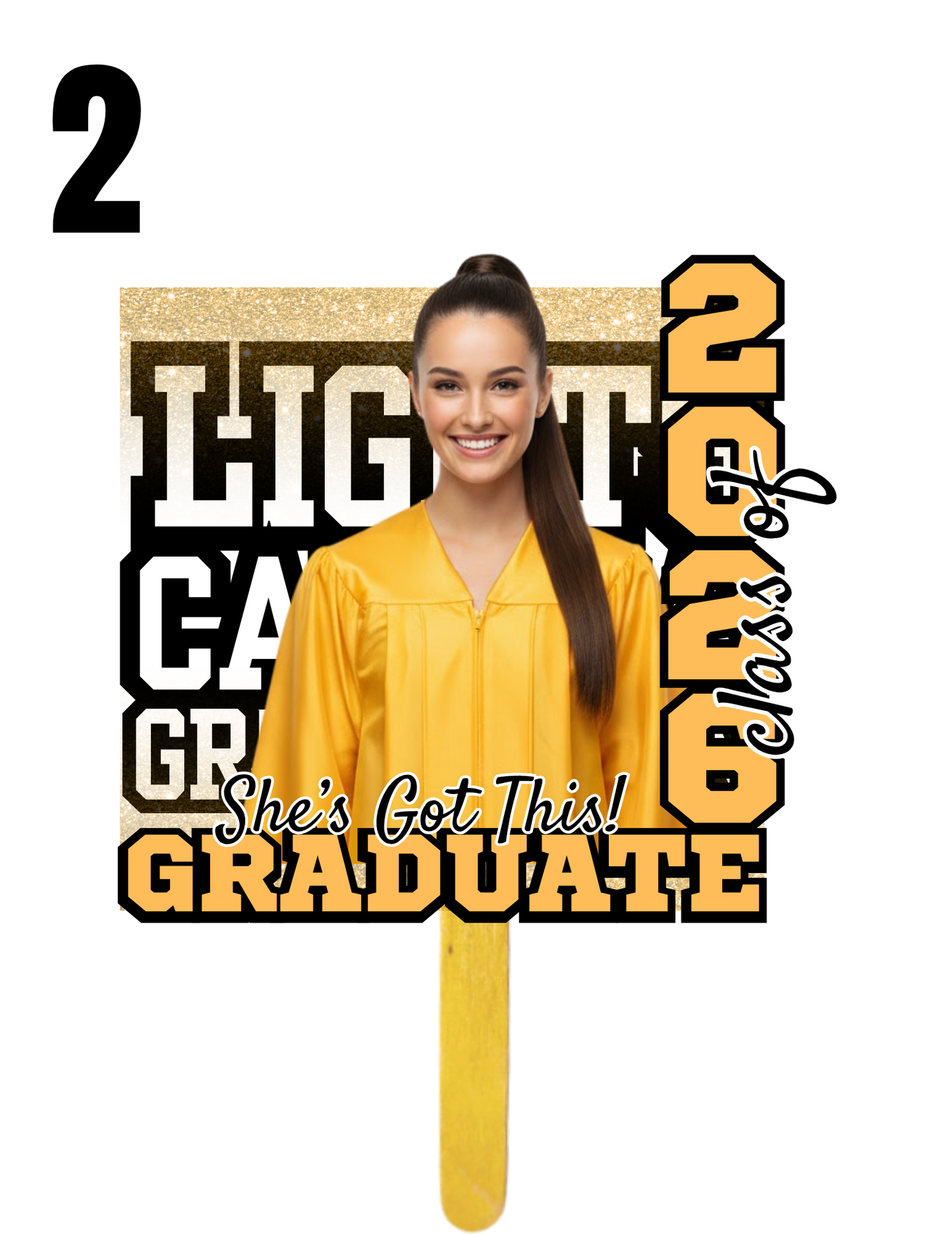 Custom Graduation Fan Package (Choose your design)