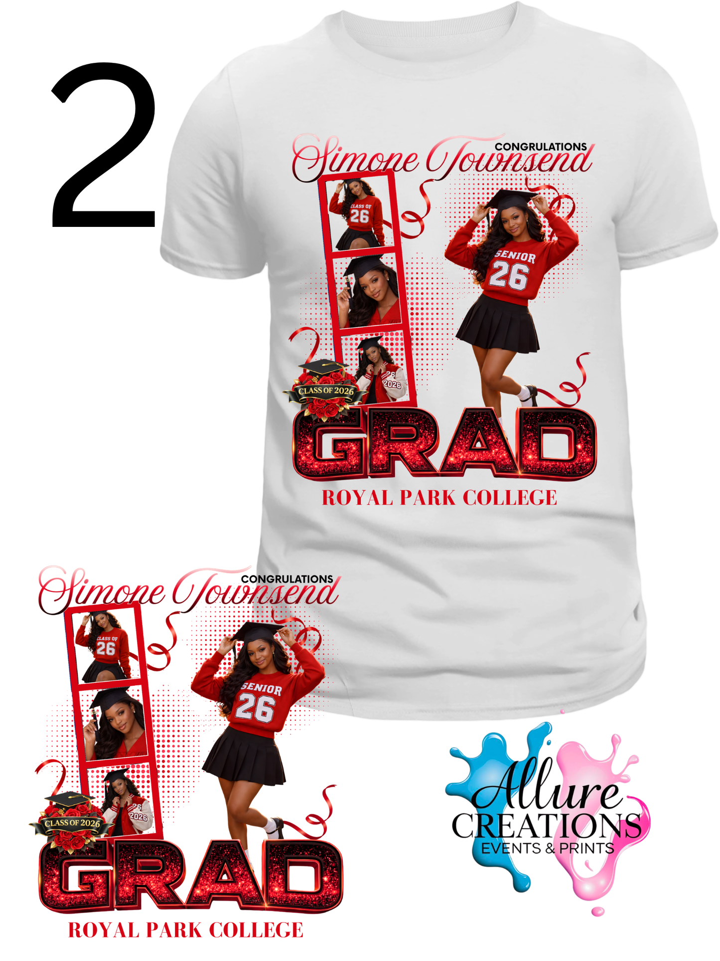 Grad T Shirt Package 1B (Add on)