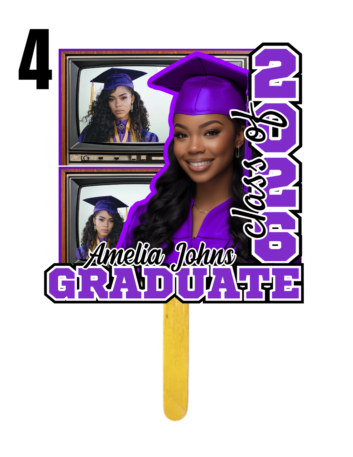 Custom Graduation Fan Package (Choose your design)