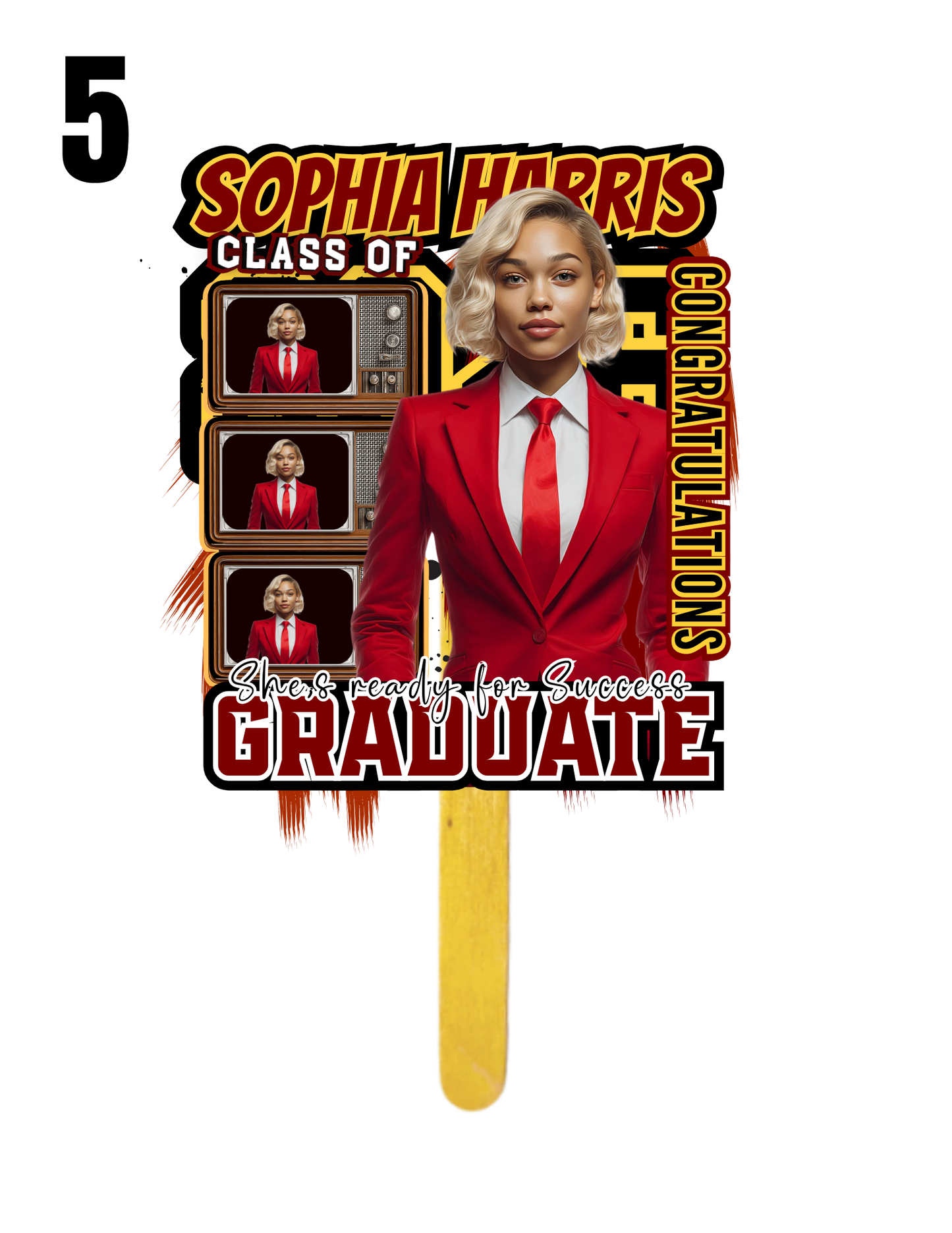 Custom Graduation Fan Package (Choose your design)