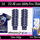 Grad All over Shirts Package (Bundle 2A)