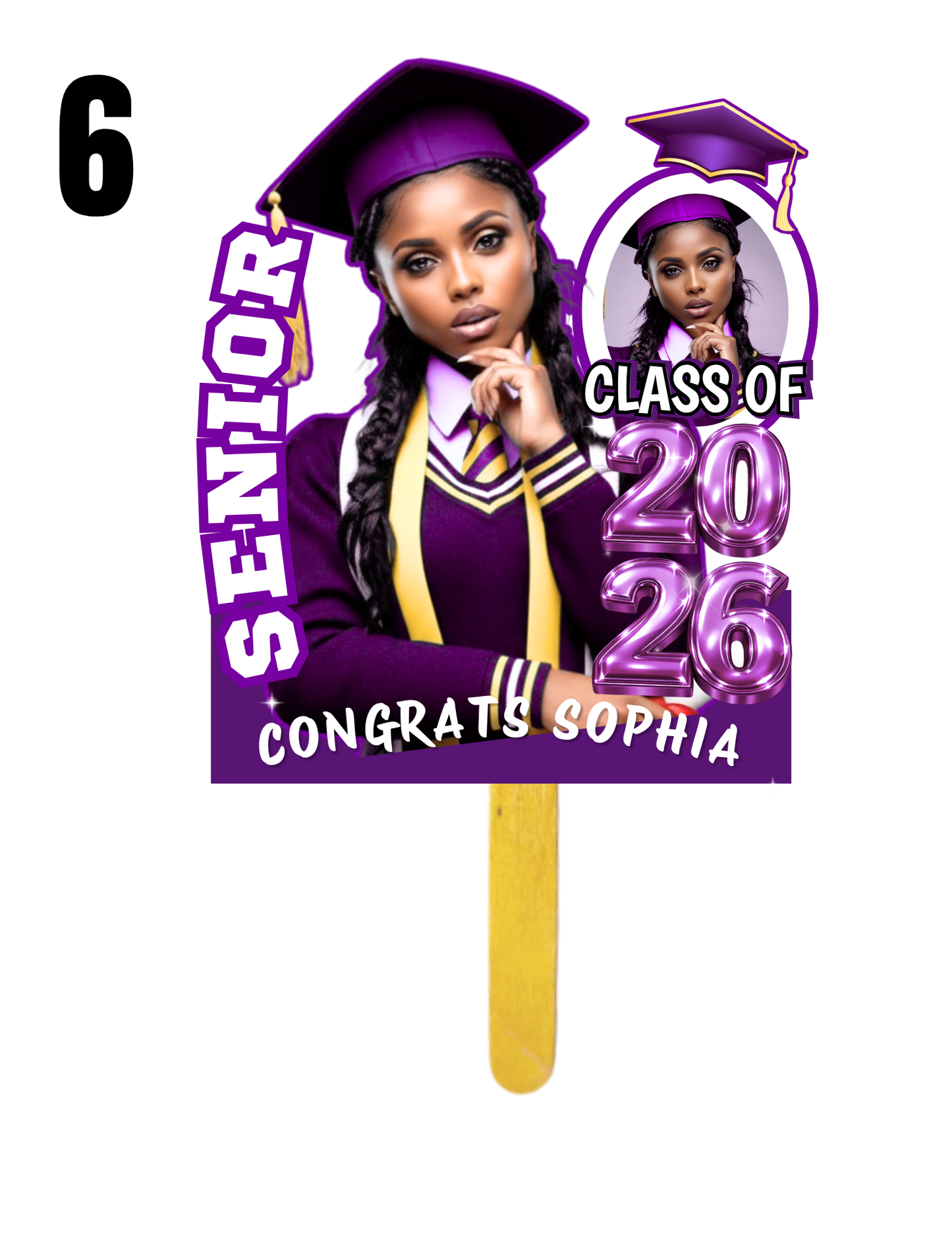 Custom Graduation Fan Package (Choose your design)