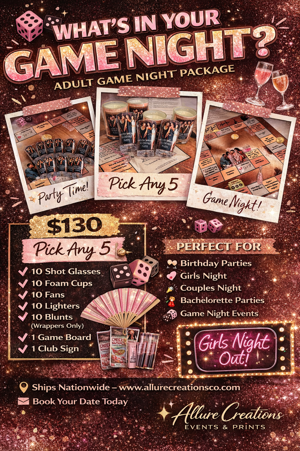 Custom Adult Party Favors