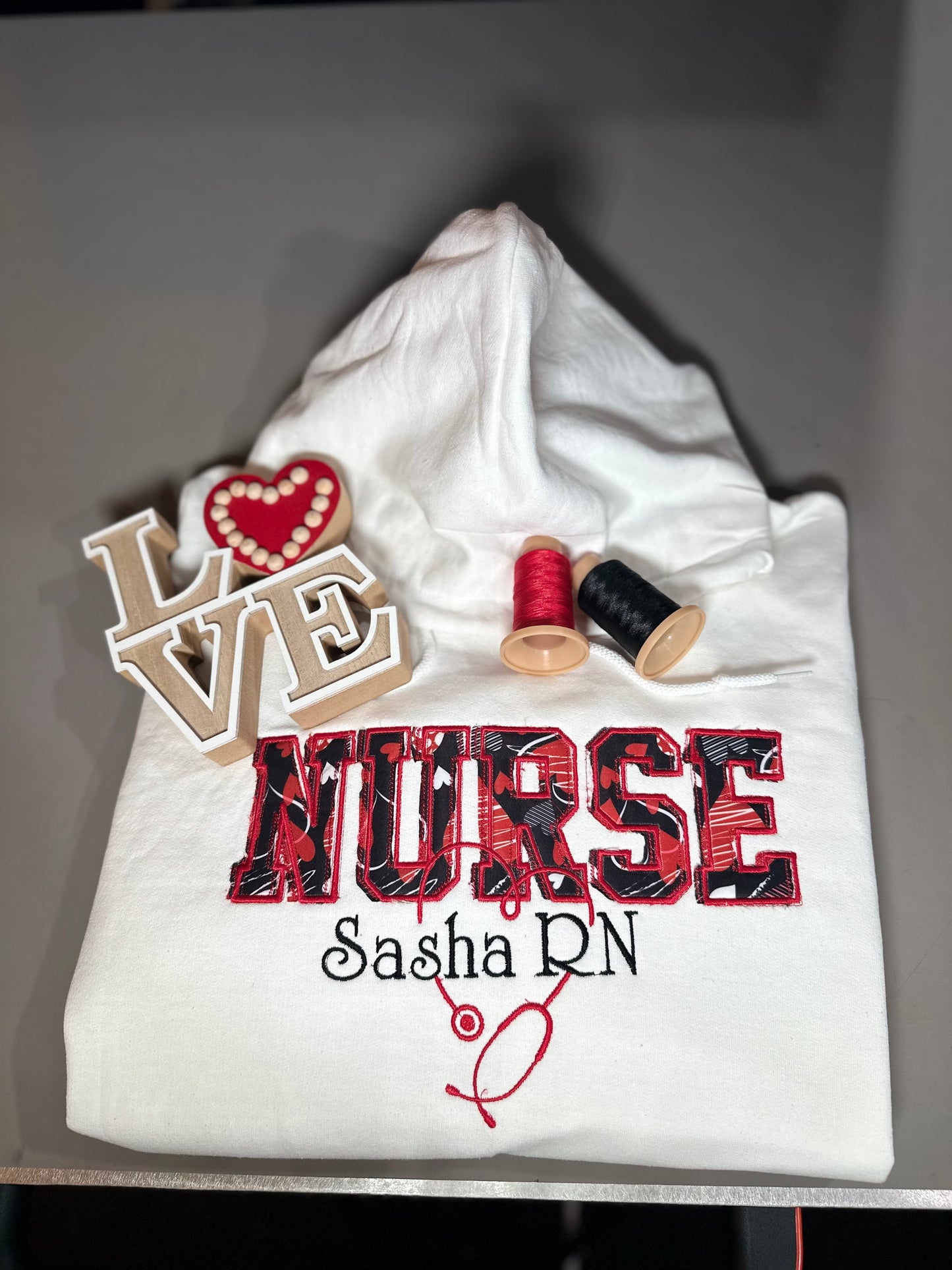 Valentine Appliqué Nurse