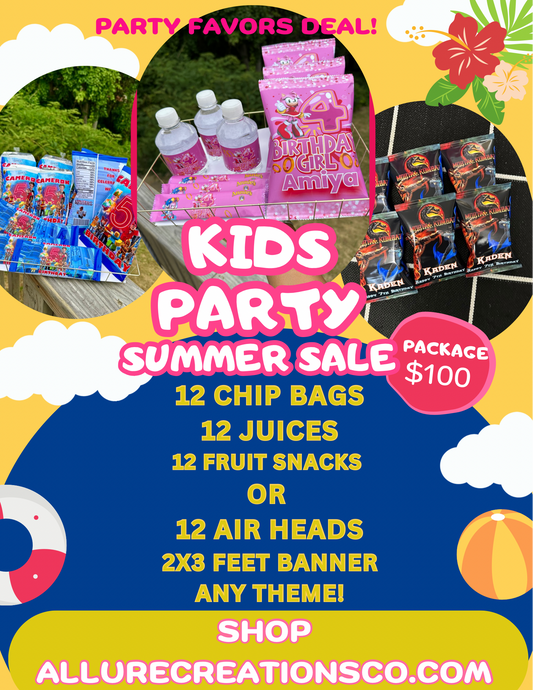 Summer Party Favor Package (No discount codes allowed)