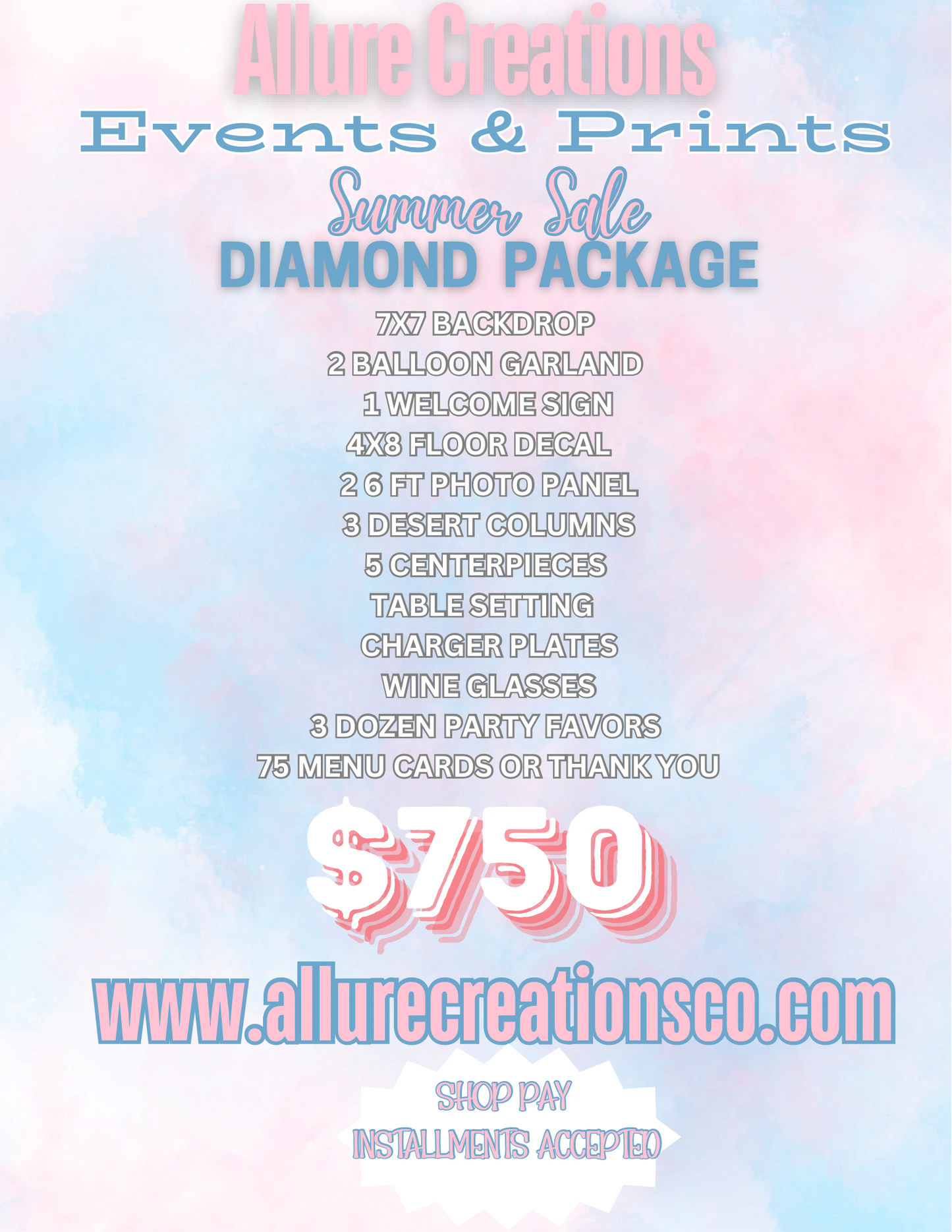 Summer Diamond Decor Package