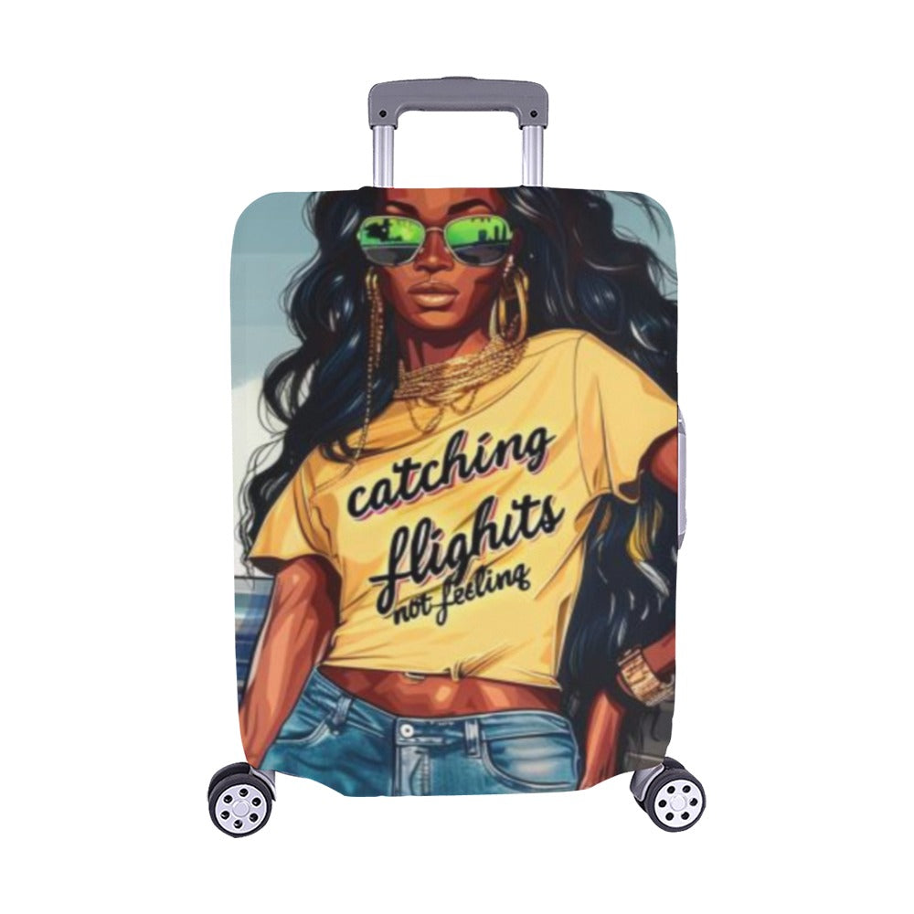 Catching Flights Luggage Cover Luggage/ Medium 22"-25"