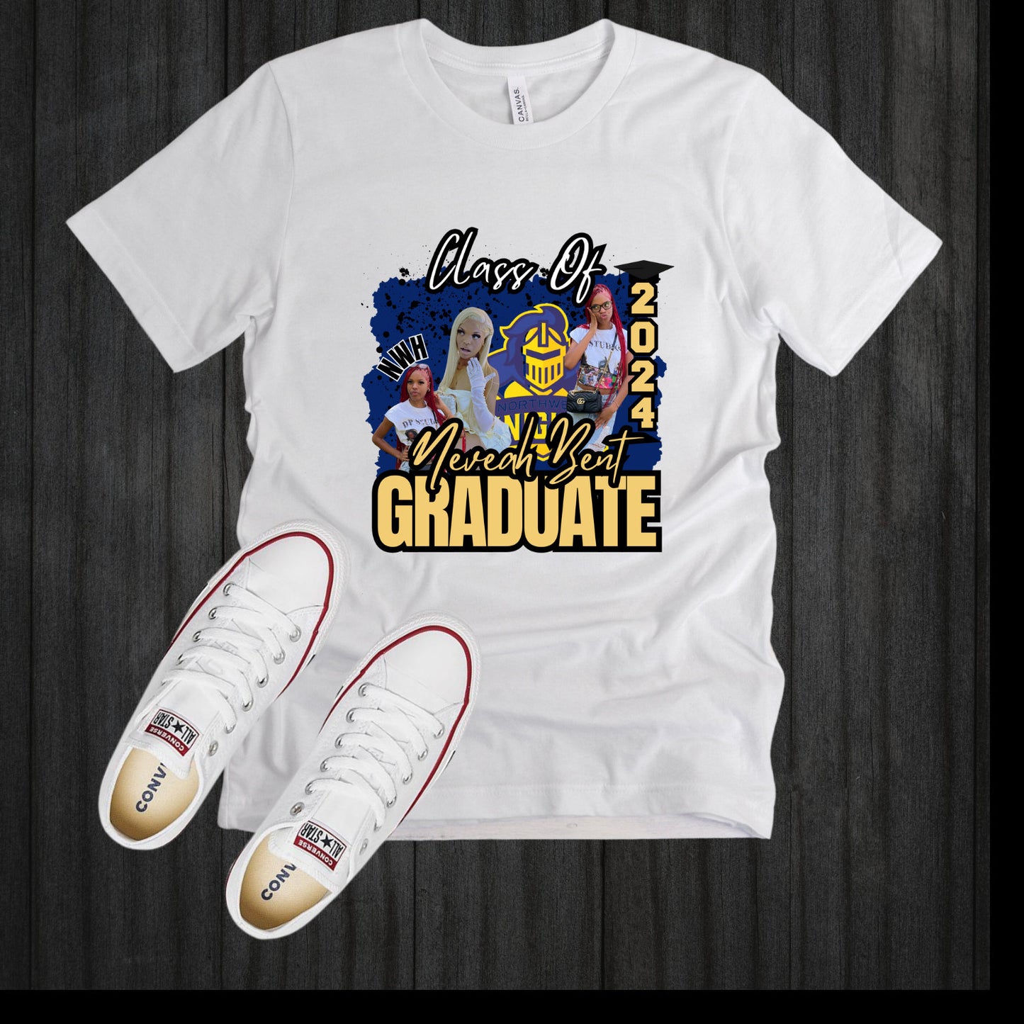 Custom Stole Graduation T Shirt